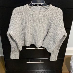 Grey cropped sweater